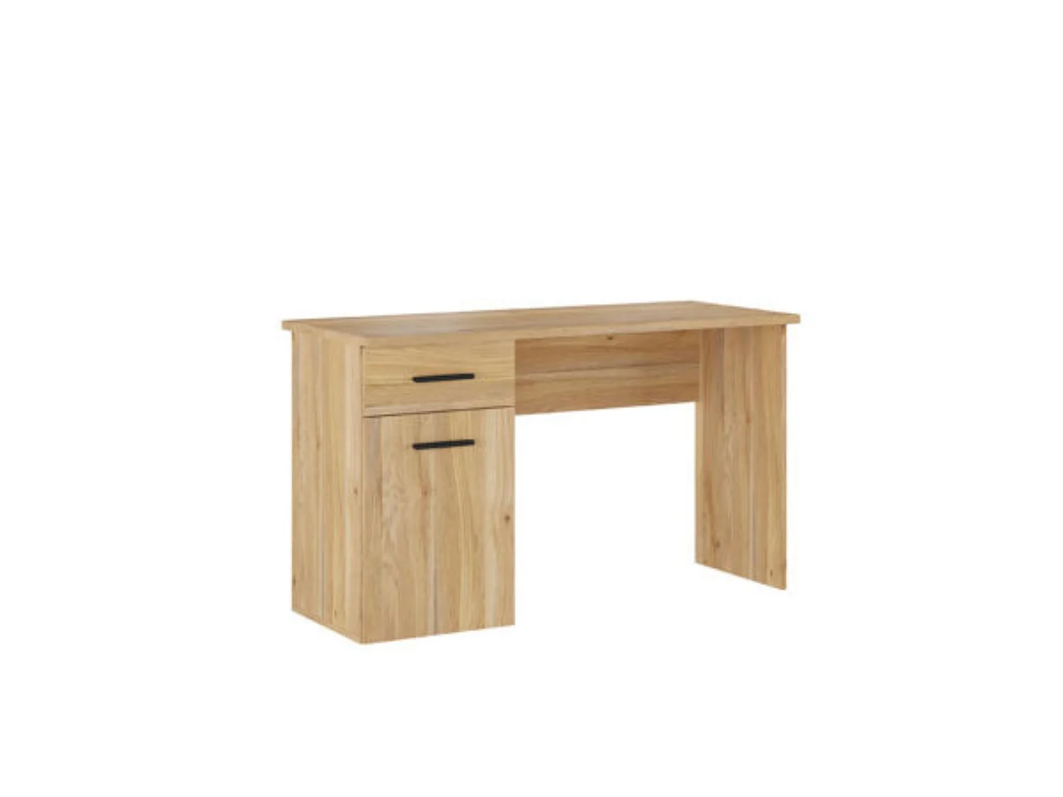 Mesa de Estudio con Cajón y Puerta – Escritorio Moderno en Color Mauvella, 120x72x49,5 cm, Melamina Resistente, Diseño Funcional para Oficina o Dormit
