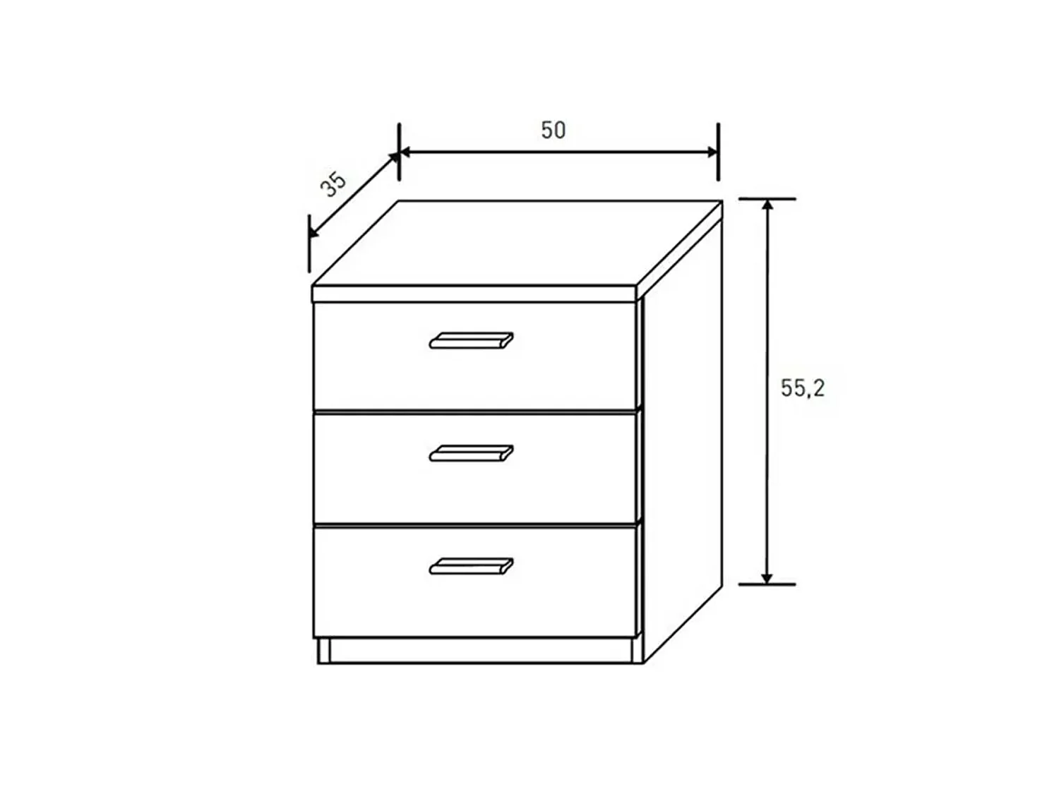 Conjunto Dormitorio Completo – Cabecero con Patas 160 cm + 2 Mesitas de Noche 3 Cajones + Cómoda 4 Cajones, Color Cambria y Negro, Estilo Moderno