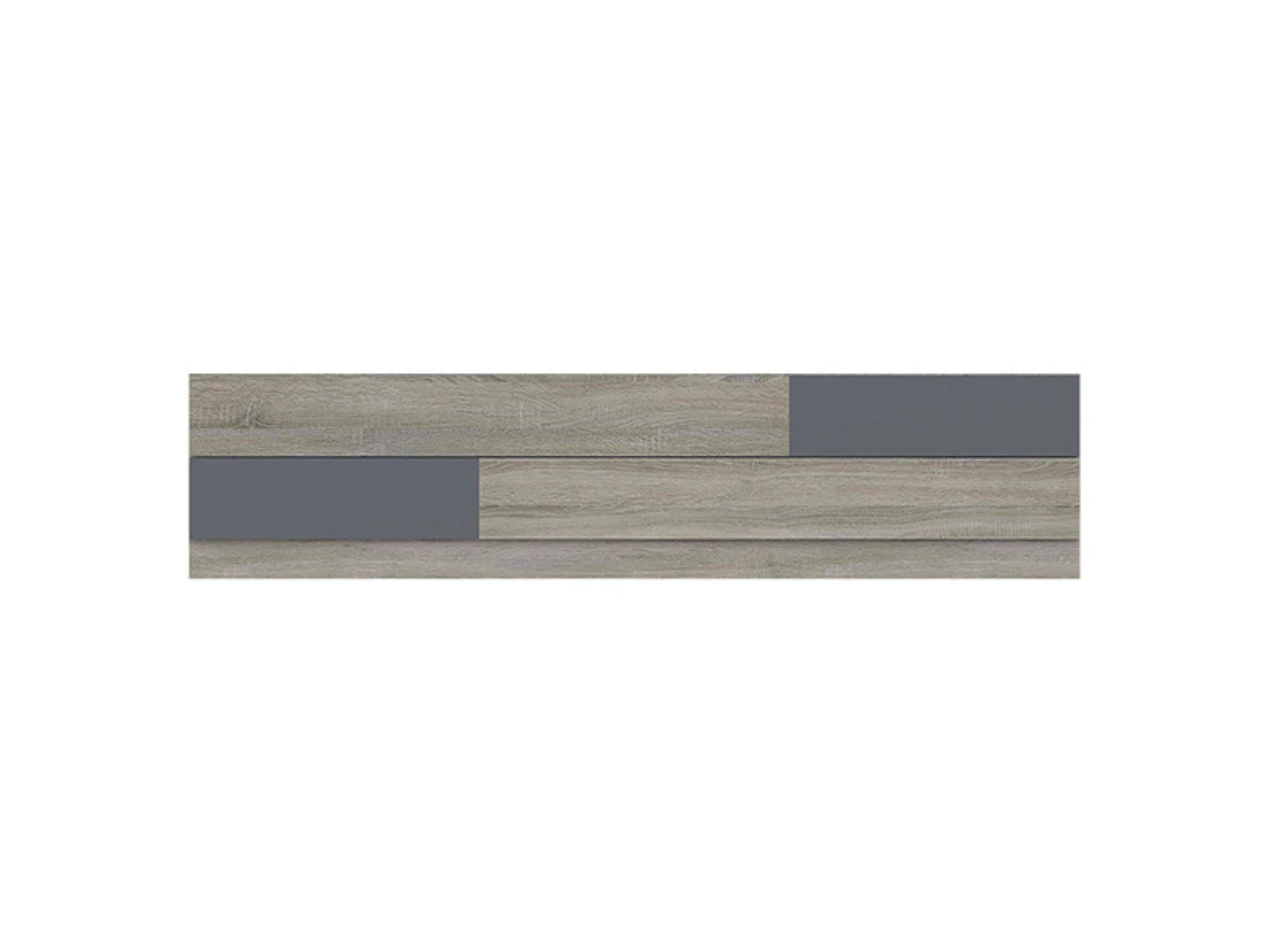 Pack Dormitorio Completo Meyvaser – Cabecero 220 cm + 2 Mesitas de Noche 3 Cajones + Cómoda 4 Cajones, Color Cambria y Negro, Estilo Moderno