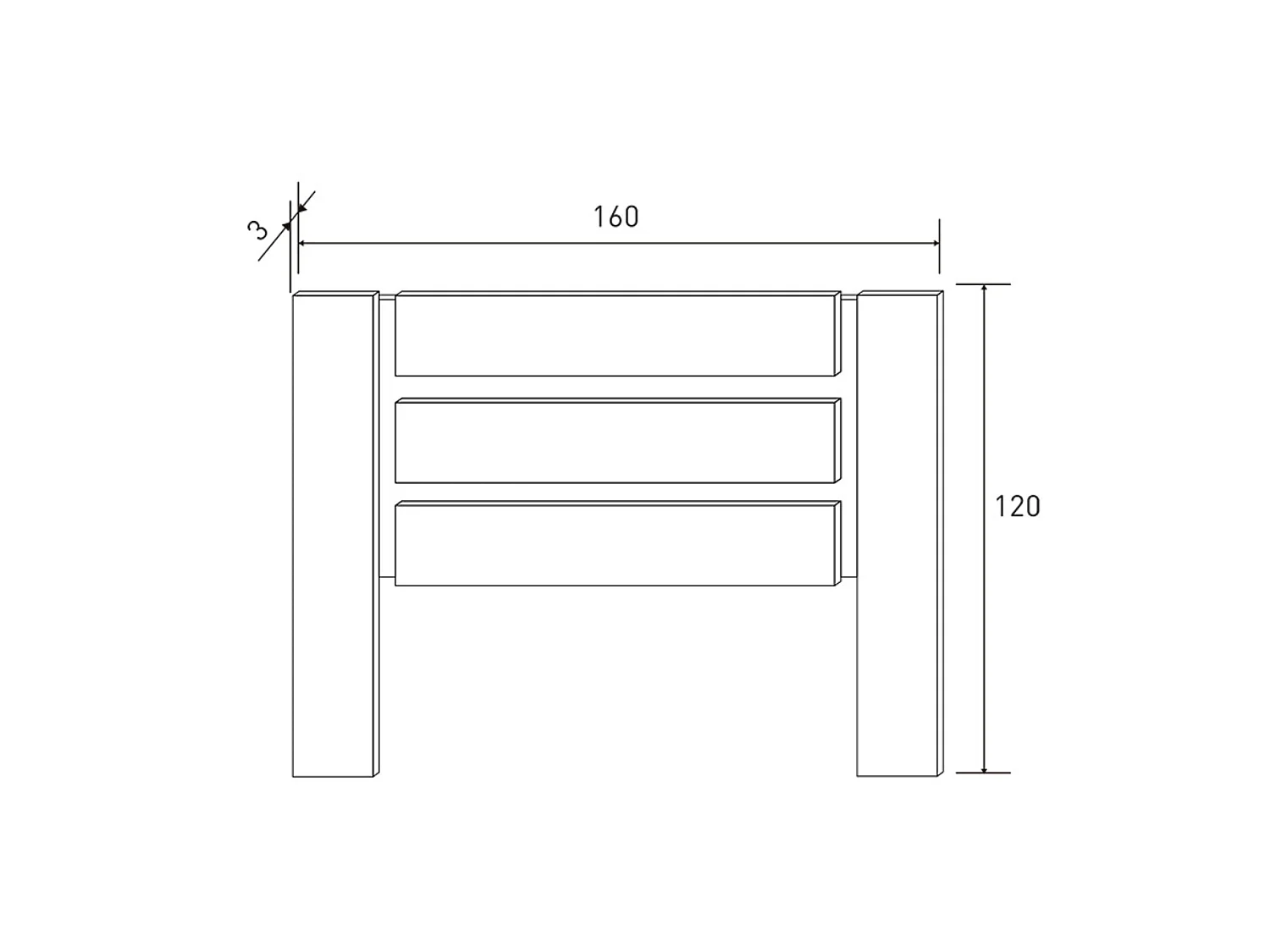 Conjunto Dormitorio Completo – Cabecero con Patas 160 cm + 2 Mesitas de Noche 3 Cajones + Cómoda 4 Cajones, Color Cambria y Blanco, Estilo Moderno