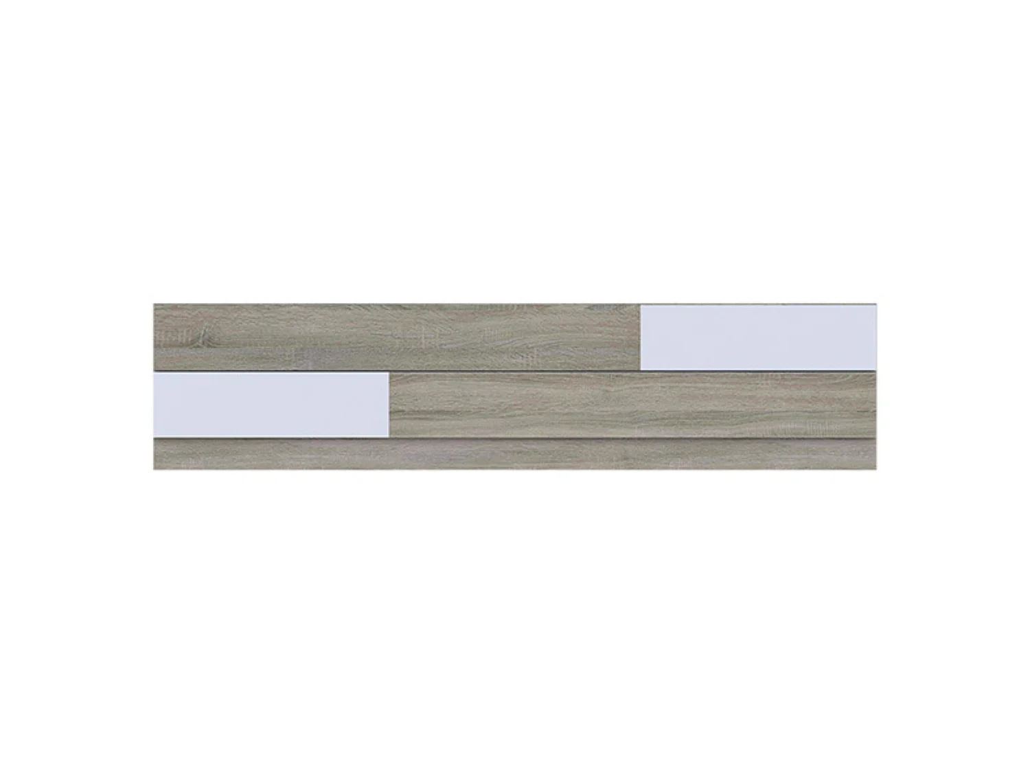 Pack Dormitorio Completo – Cabecero 220 cm + 2 Mesitas de Noche 3 Cajones + Sinfonier 5 Cajones, Color Cambria y Blanco, Estilo Moderno