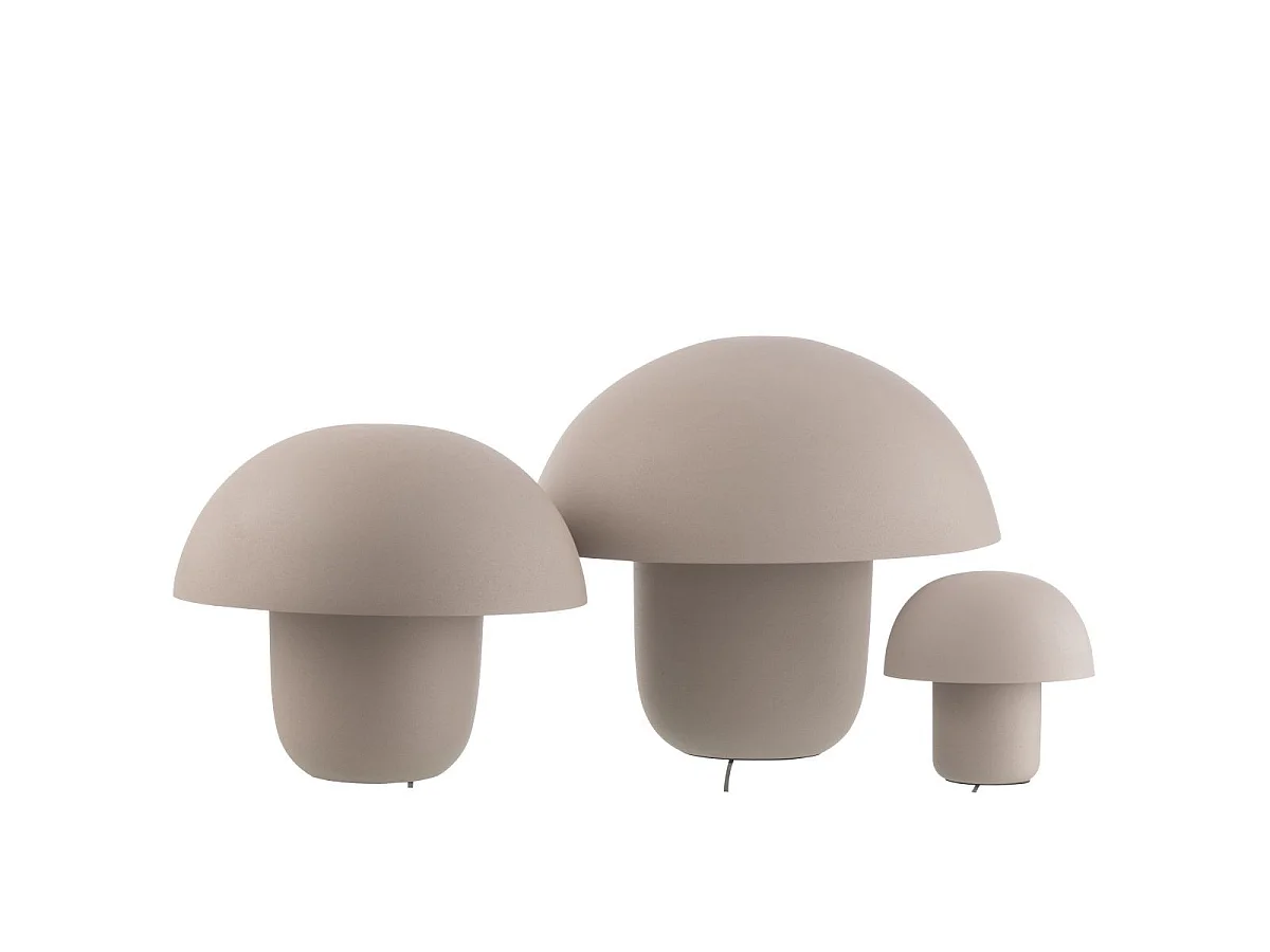 Lampe à Poser en Métal "Merle" 44cm Grège
