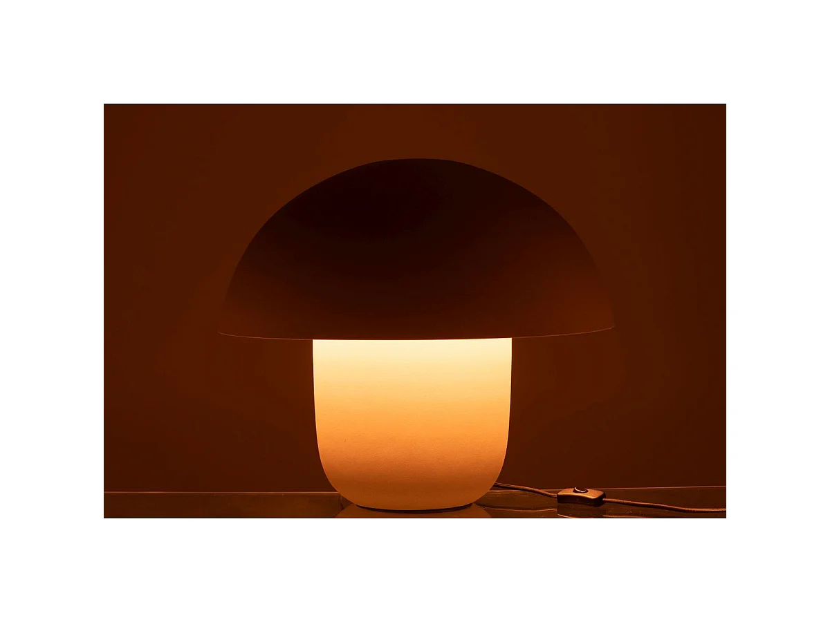 Lampe à Poser en Métal "Merle" 44cm Grège