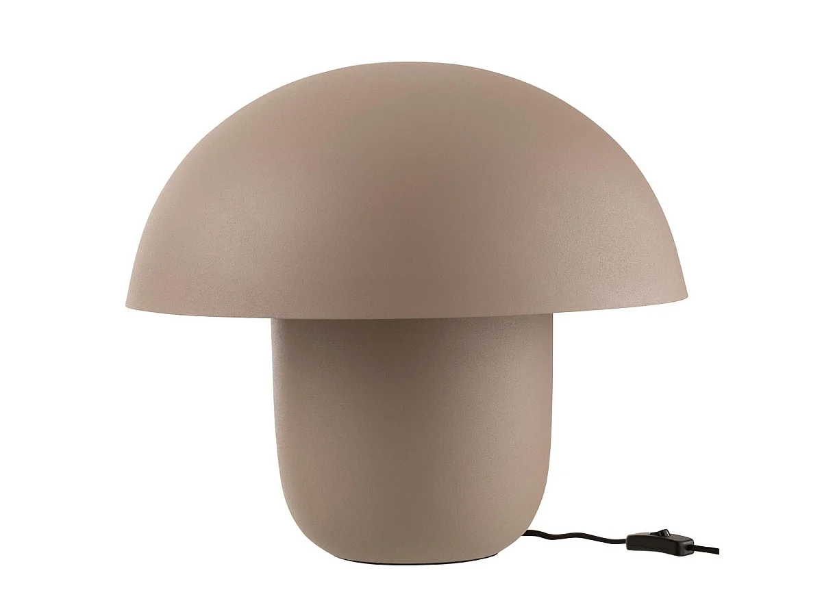Lampe à Poser en Métal "Merle" 44cm Taupe