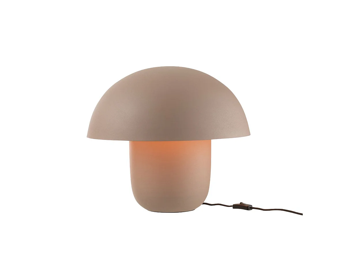 Lampe à Poser en Métal "Merle" 44cm Taupe