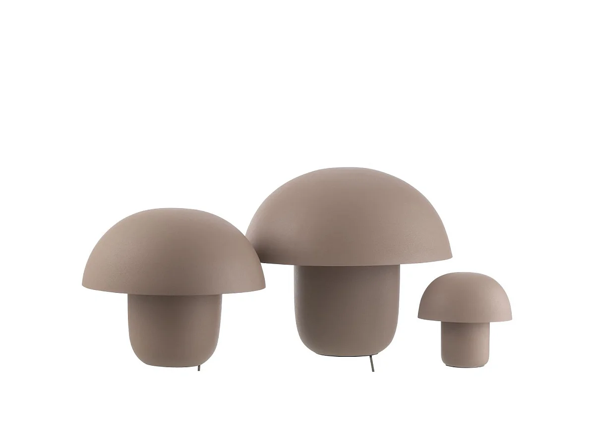 Lampe à Poser en Métal "Merle" 44cm Taupe