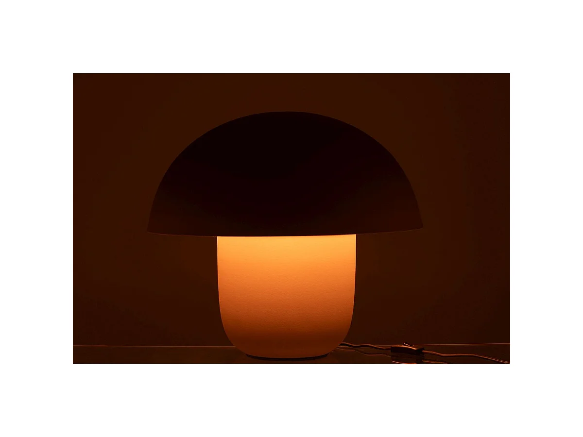 Lampe à Poser en Métal "Merle" 44cm Taupe