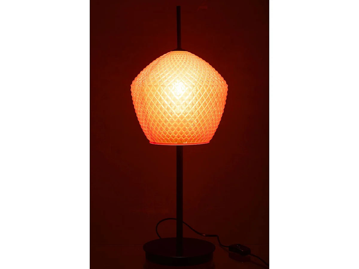 Lampe à Poser en Verre Design "Jenna" 60cm Rouge