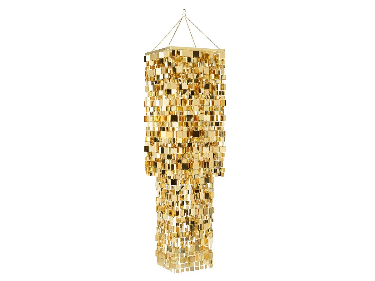 Abat-Jour Suspension Design "Disco" 180cm Doré