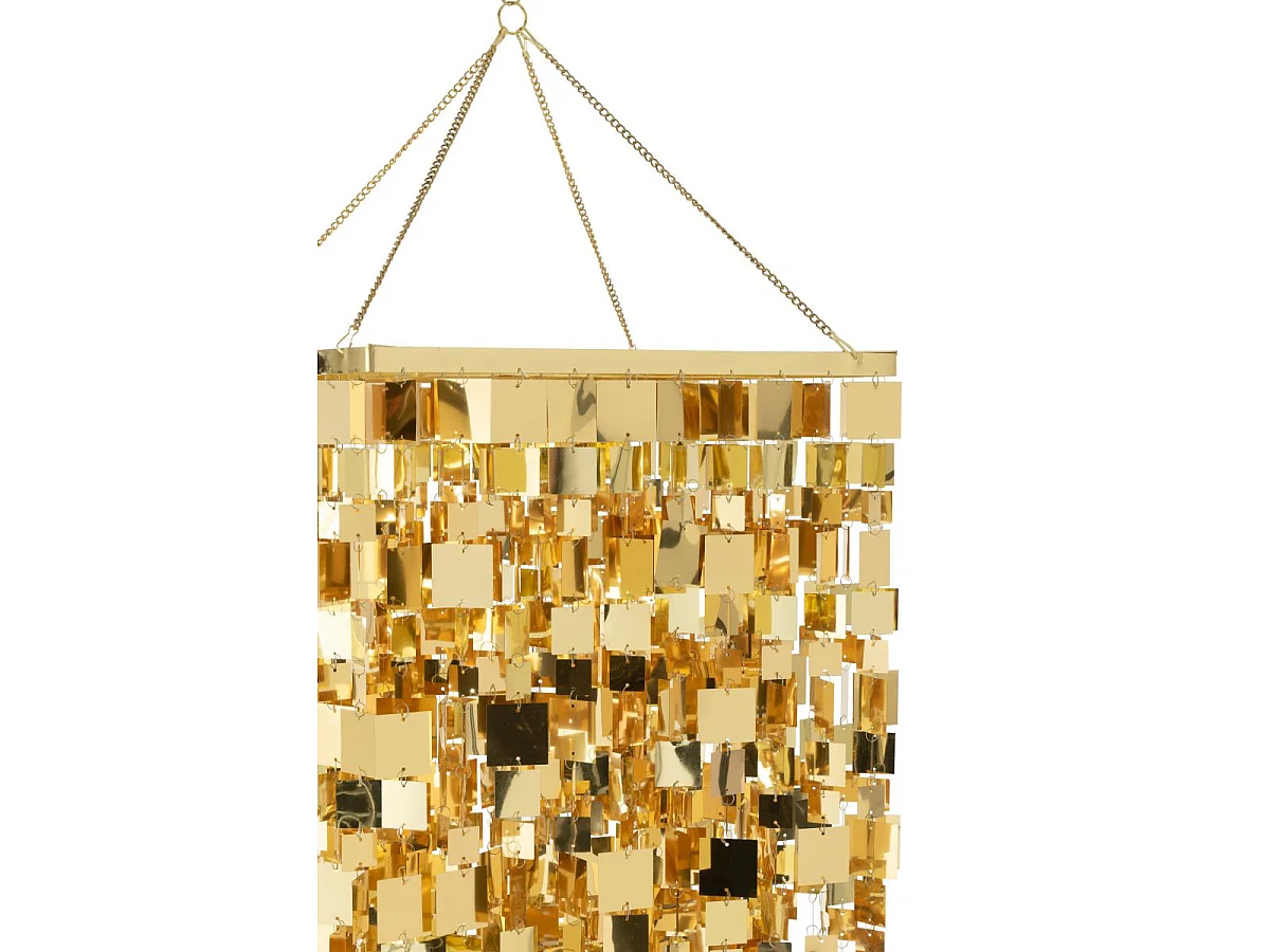Abat-Jour Suspension Design "Disco" 180cm Doré
