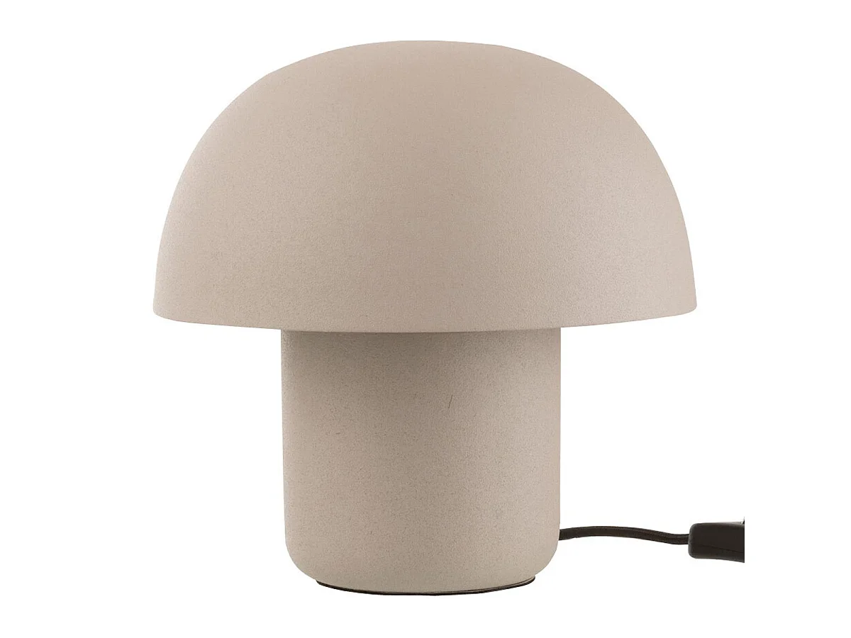 Lampe à Poser en Métal "Merle" 20cm Grège