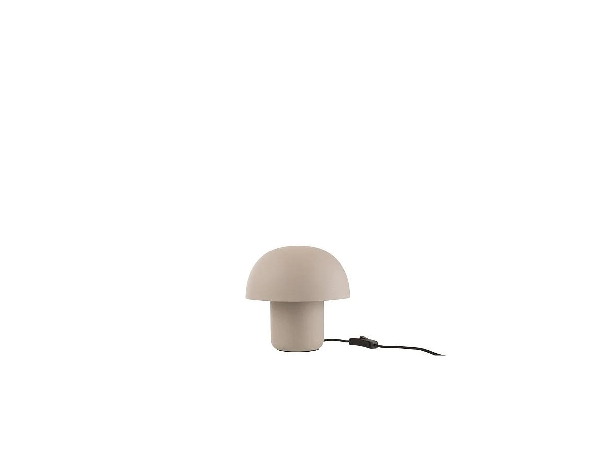 Lampe à Poser en Métal "Merle" 20cm Grège