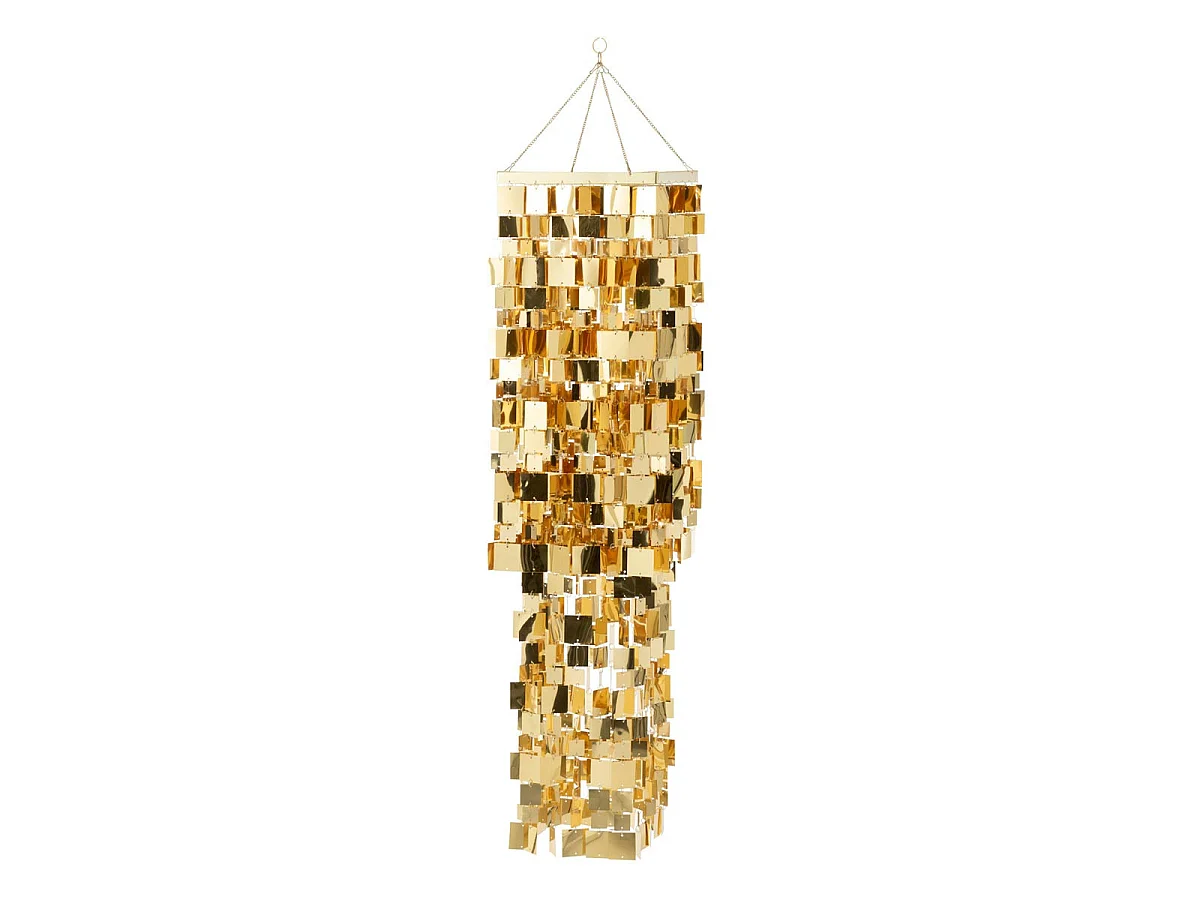 Abat-Jour Suspension Design "Disco" 122cm Doré