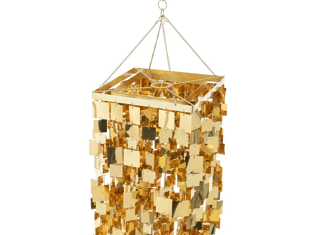 Abat-Jour Suspension Design "Disco" 122cm Doré