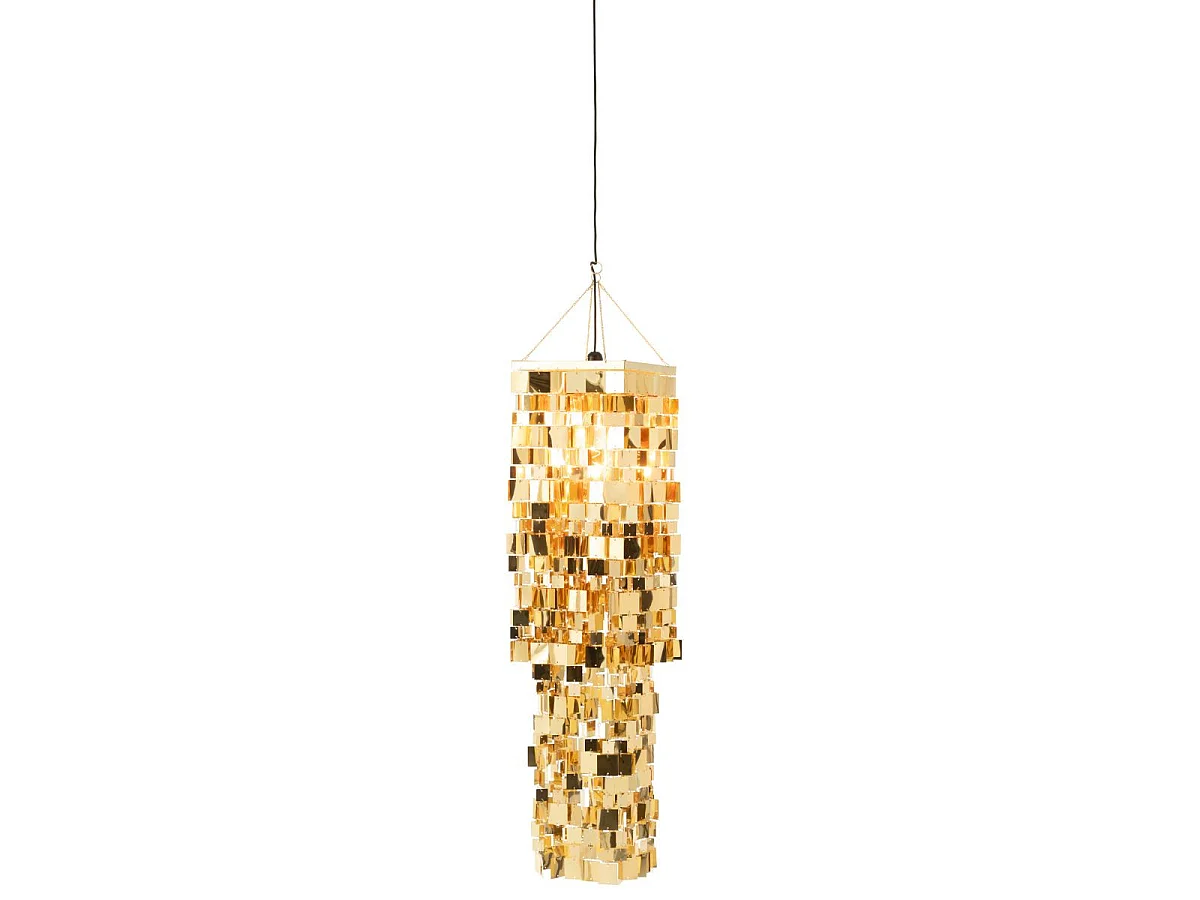 Abat-Jour Suspension Design "Disco" 122cm Doré