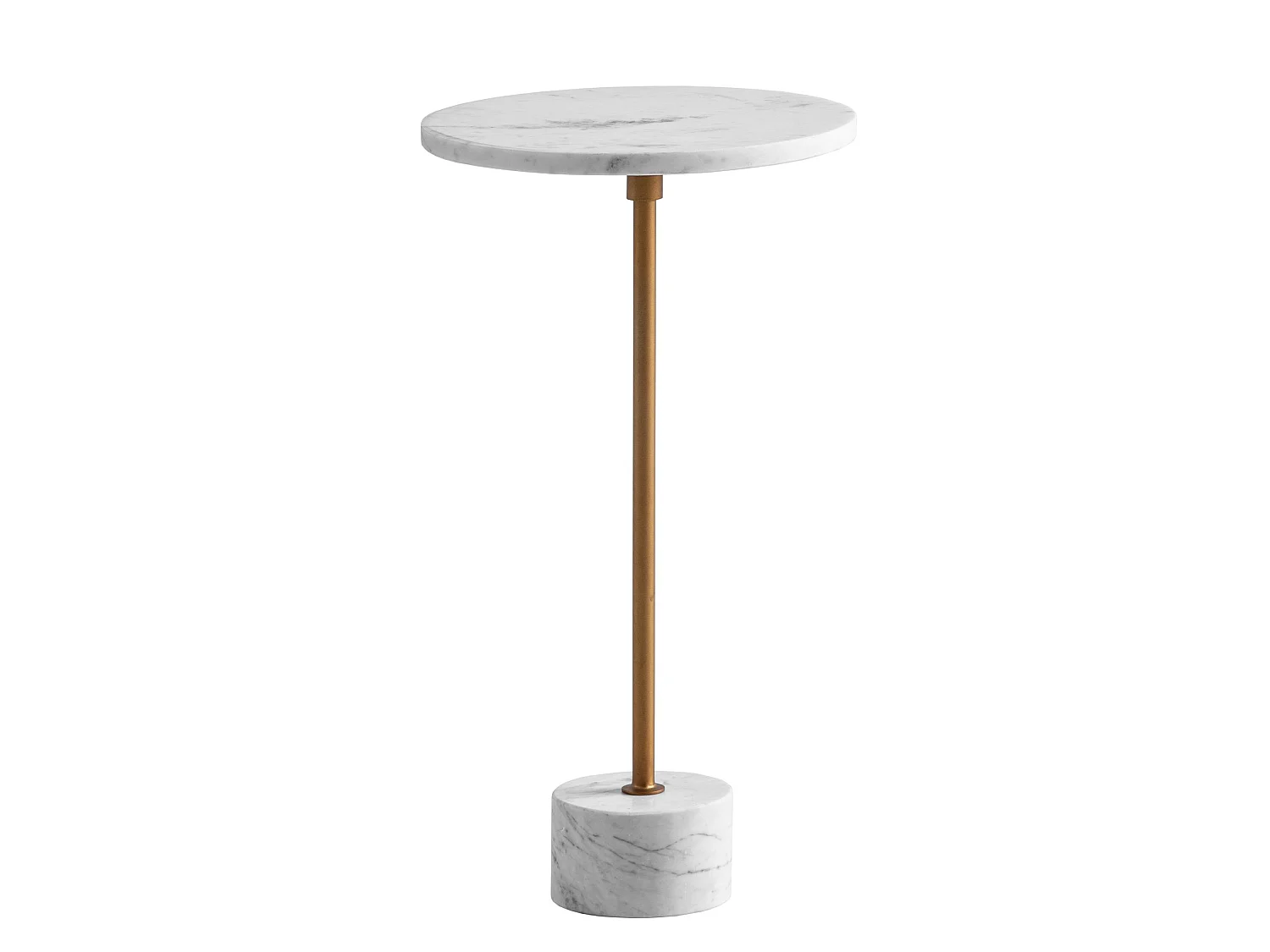 Beistelltisch Echter Marmor Metall 30x30x55,5 cm