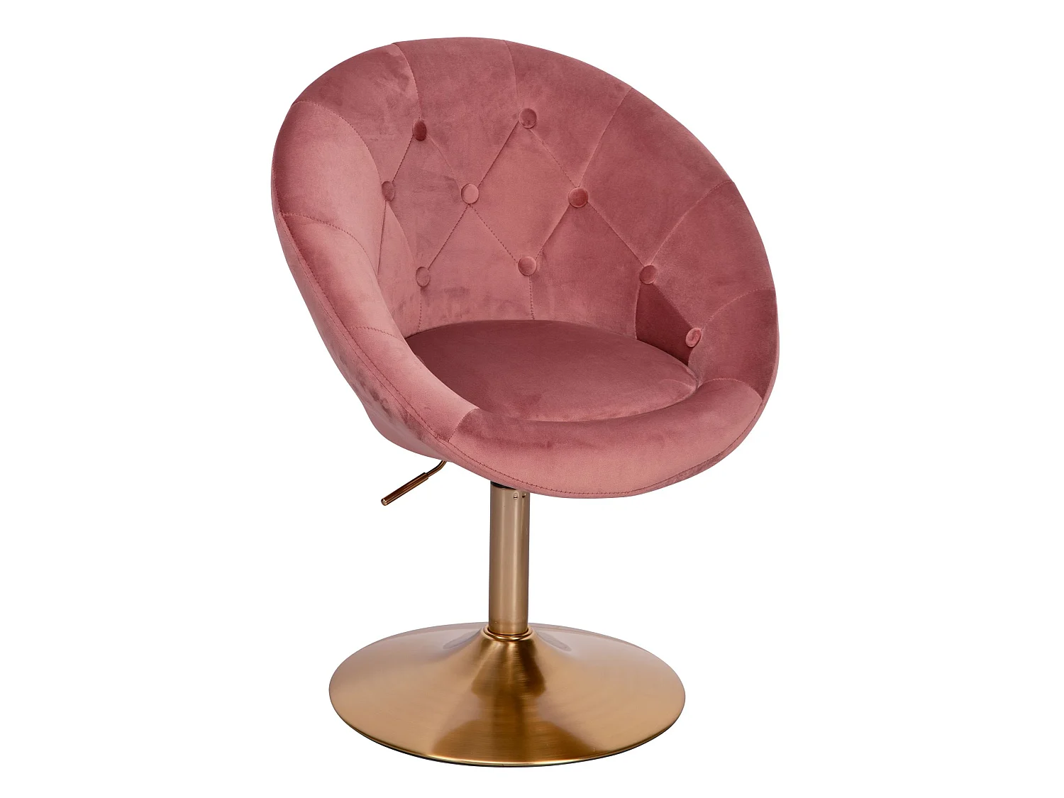 Fauteuil de salon velours rose / or design, chaise