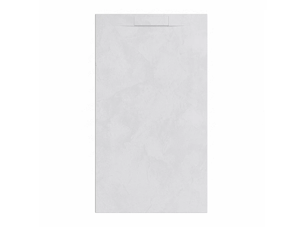 Plato de ducha de resina KORAL espatulado blanco  70x170 cm rejilla color