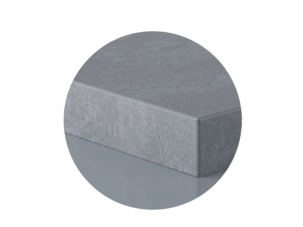 Mineralguss-Duschwanne extra flach Spachteloptik KORAL anthrazit 90x200 cm  Auslaufschutz in Farbe
