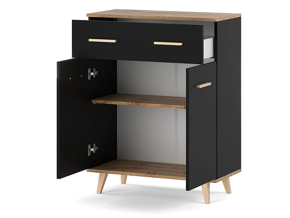 Komoda STIVMEBLE 73.4x36.x95.2 CM 1 Szuflada Nowoczesna Szafka Loft Do Salonu Sypialni