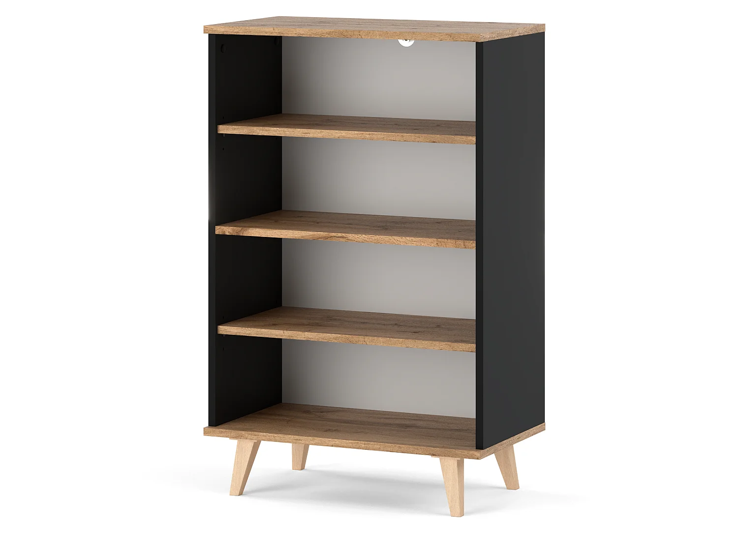 Regał Na Książki STIVMEBLE 60.2x36x95.2 CM 4 Półki Szafka Otwarta Loft Do Salonu Pokoju