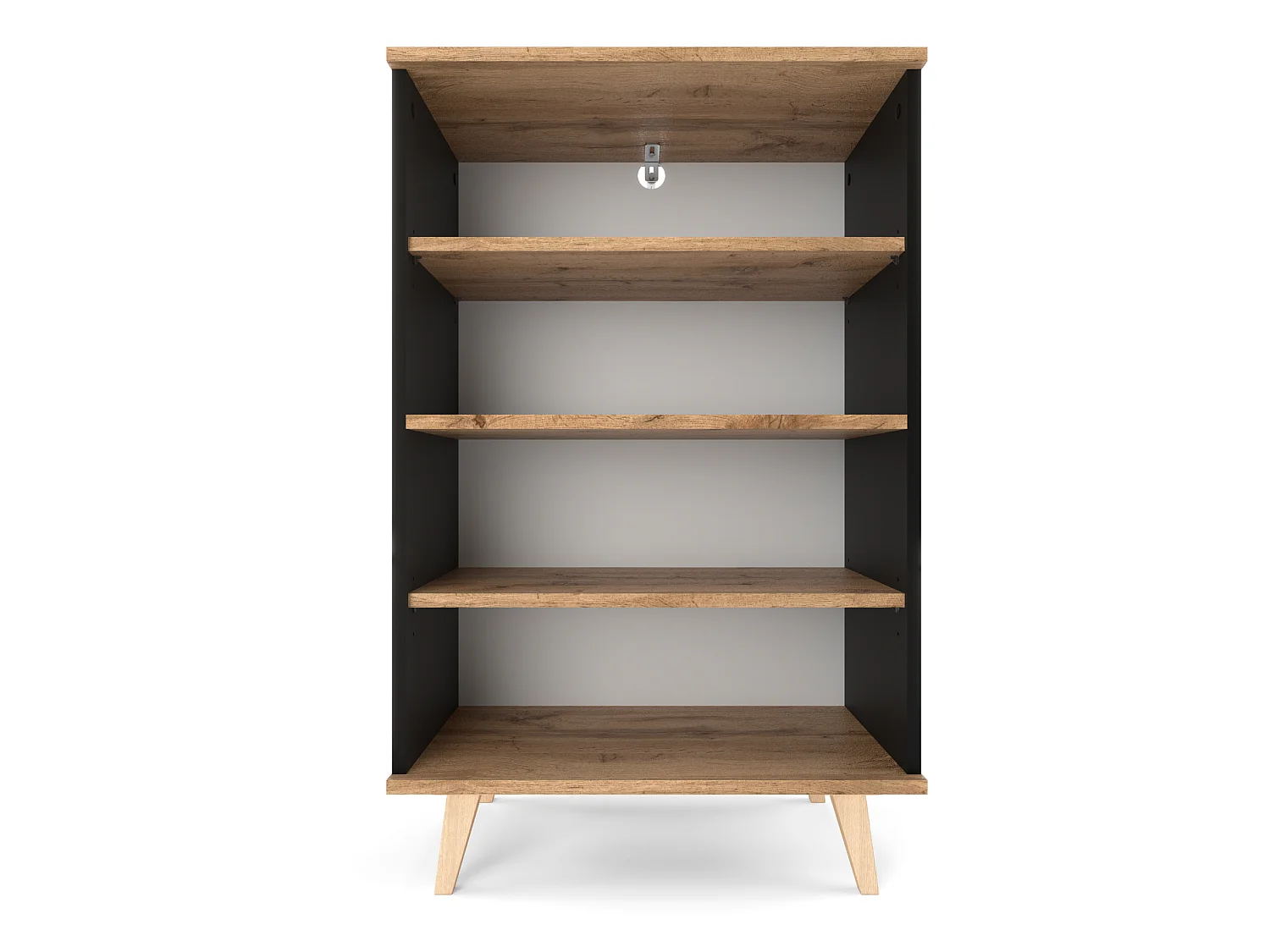 Regał Na Książki STIVMEBLE 60.2x36x95.2 CM 4 Półki Szafka Otwarta Loft Do Salonu Pokoju