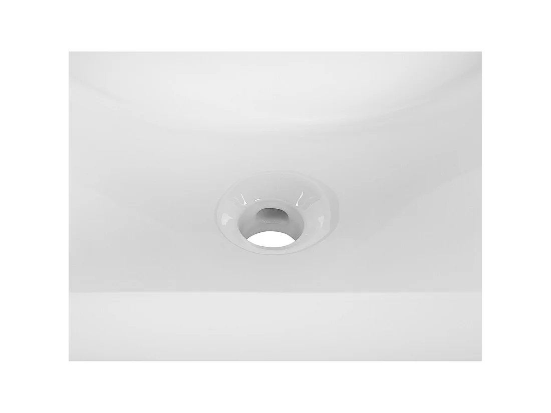 Lavabo da incasso AXIS 60 cm in ceramica bianco lucido