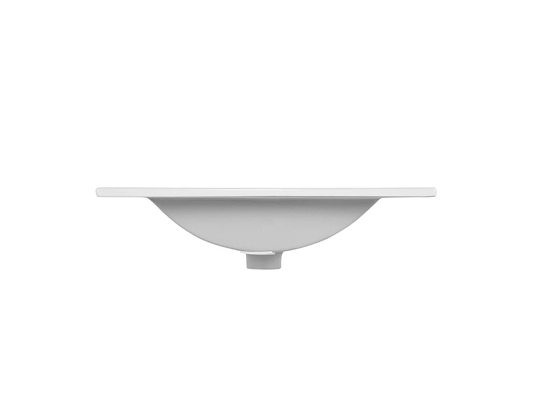 Vasque à encastrer AXIS 50 cm en céramique blanche brillante