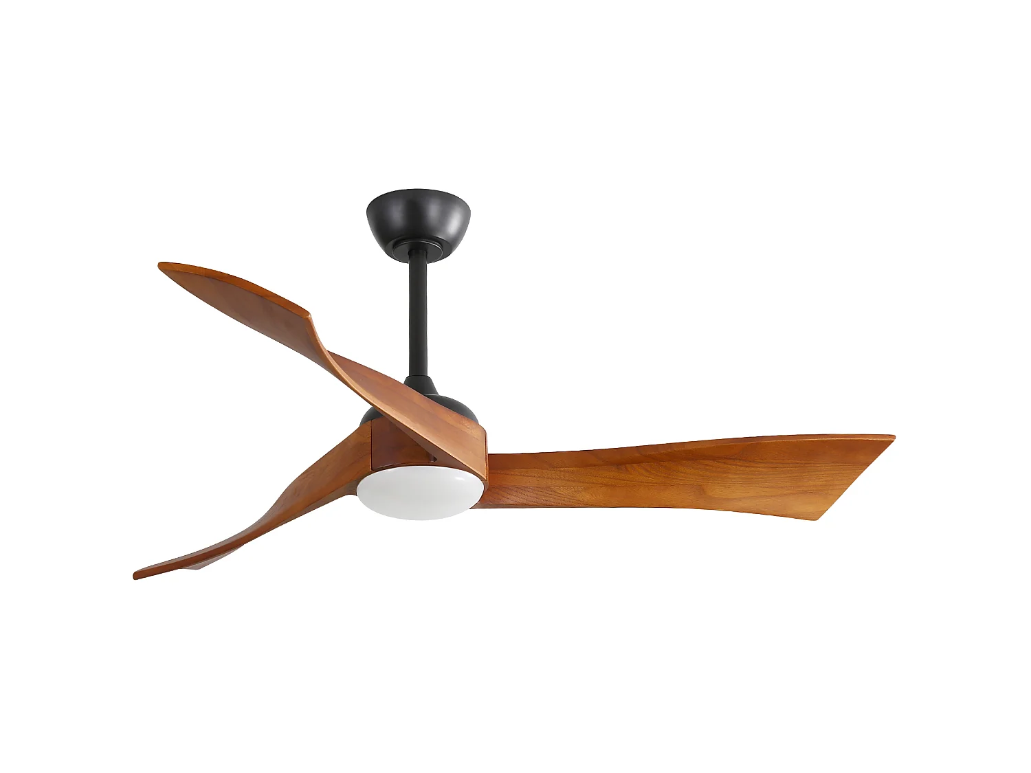 Ventilateur de plafond de 132 cm avec éclairage – Télécommande , 6 vitesses et minuterie
