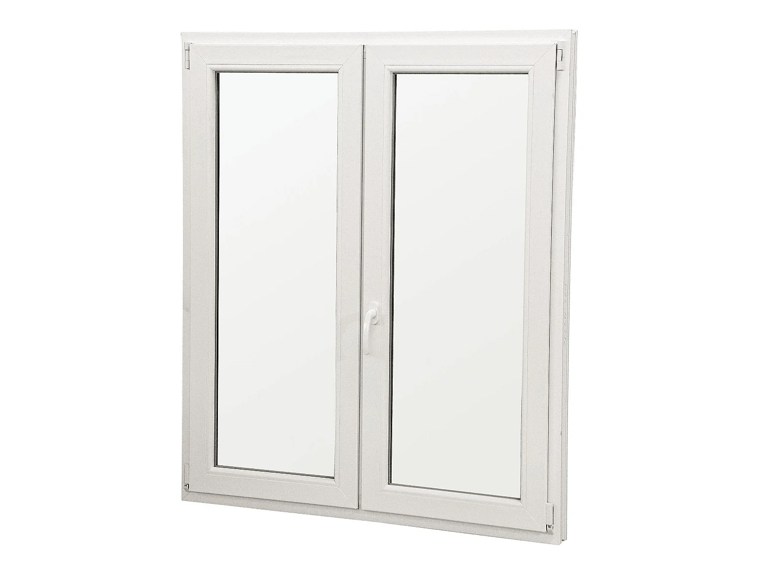 Finestra in PVC bianca 5 camere 90x120 cm