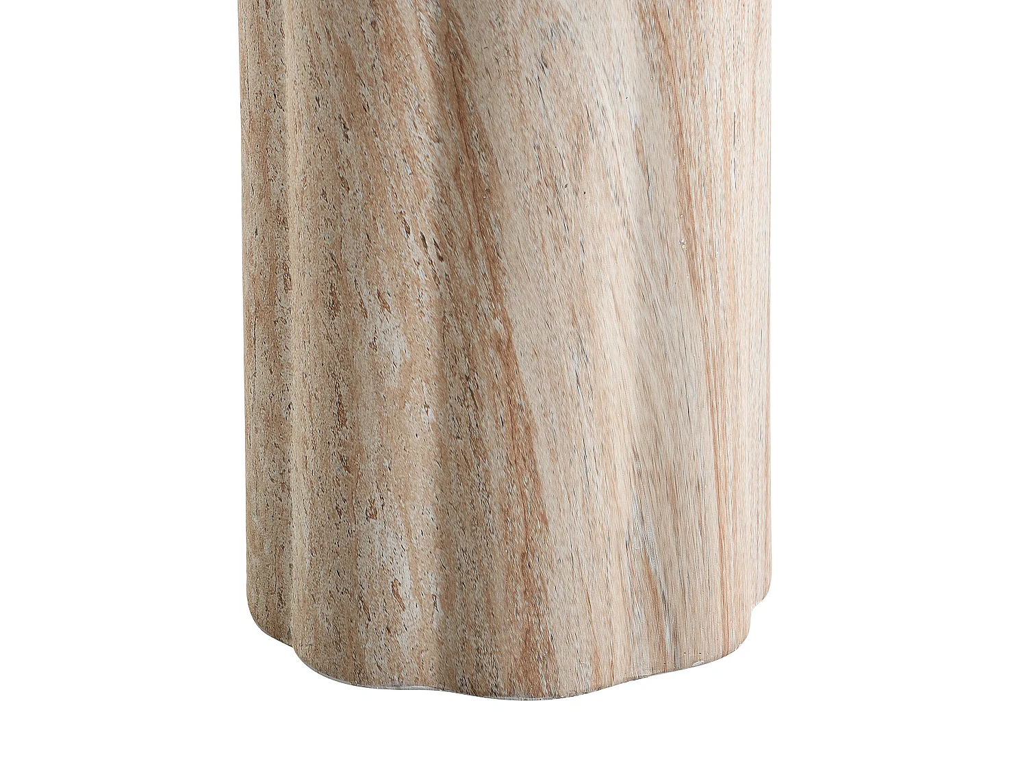 Runt MgO trädgårdssidobord - Beige