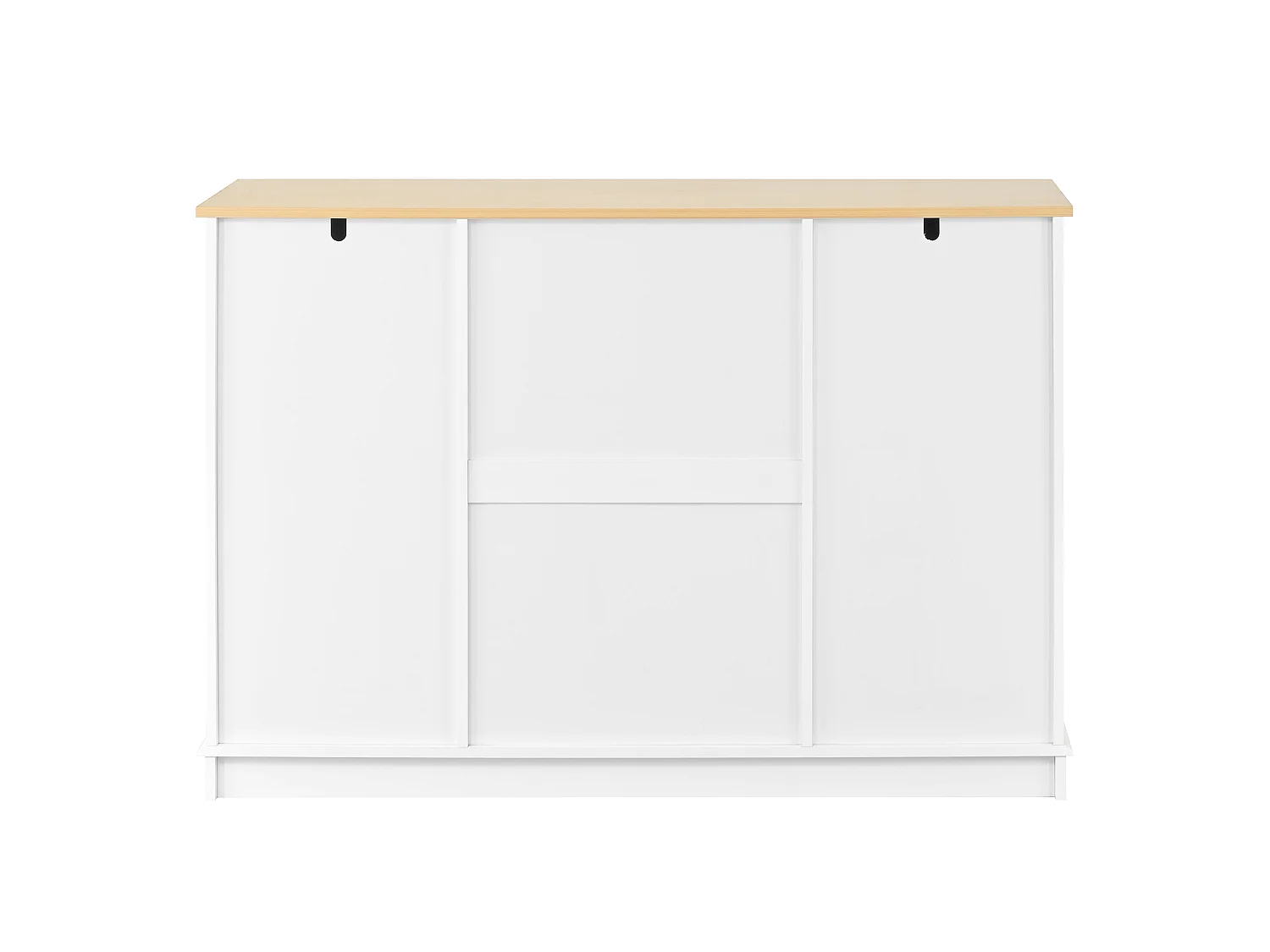 Dressoir met 3 lades en koelkastdeuren, wit