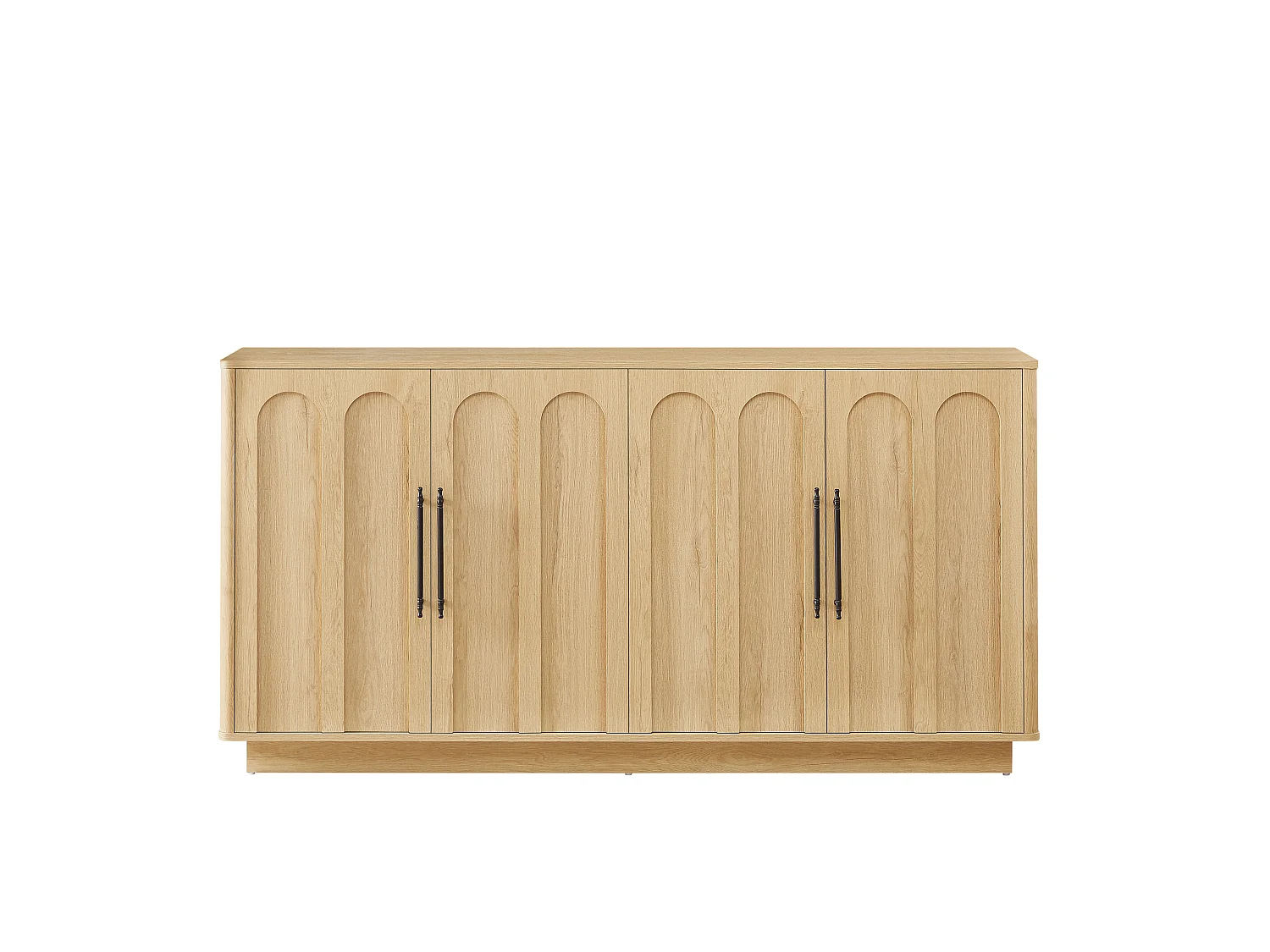 Buffet à 4 portes couleur bois 160 x 40 x 80 cm