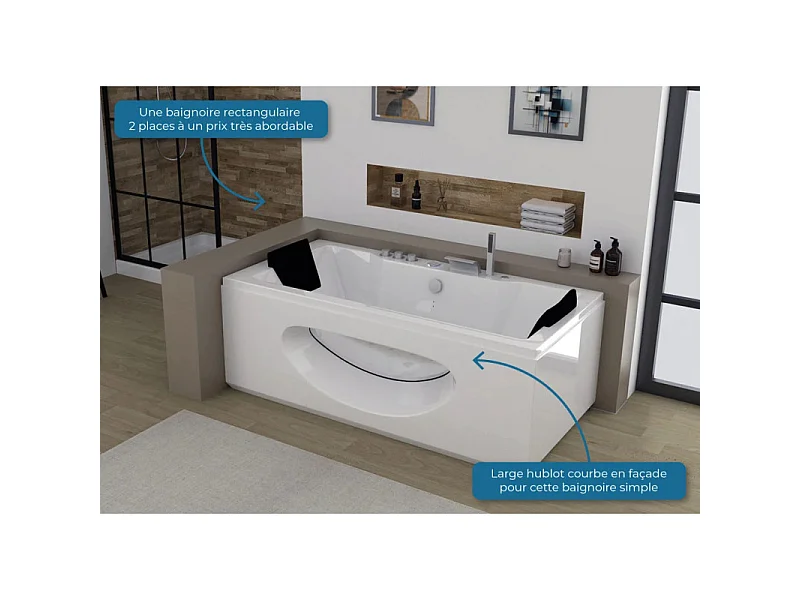 Baignoire balnéo Caïman-S 28 jets Whirlpool