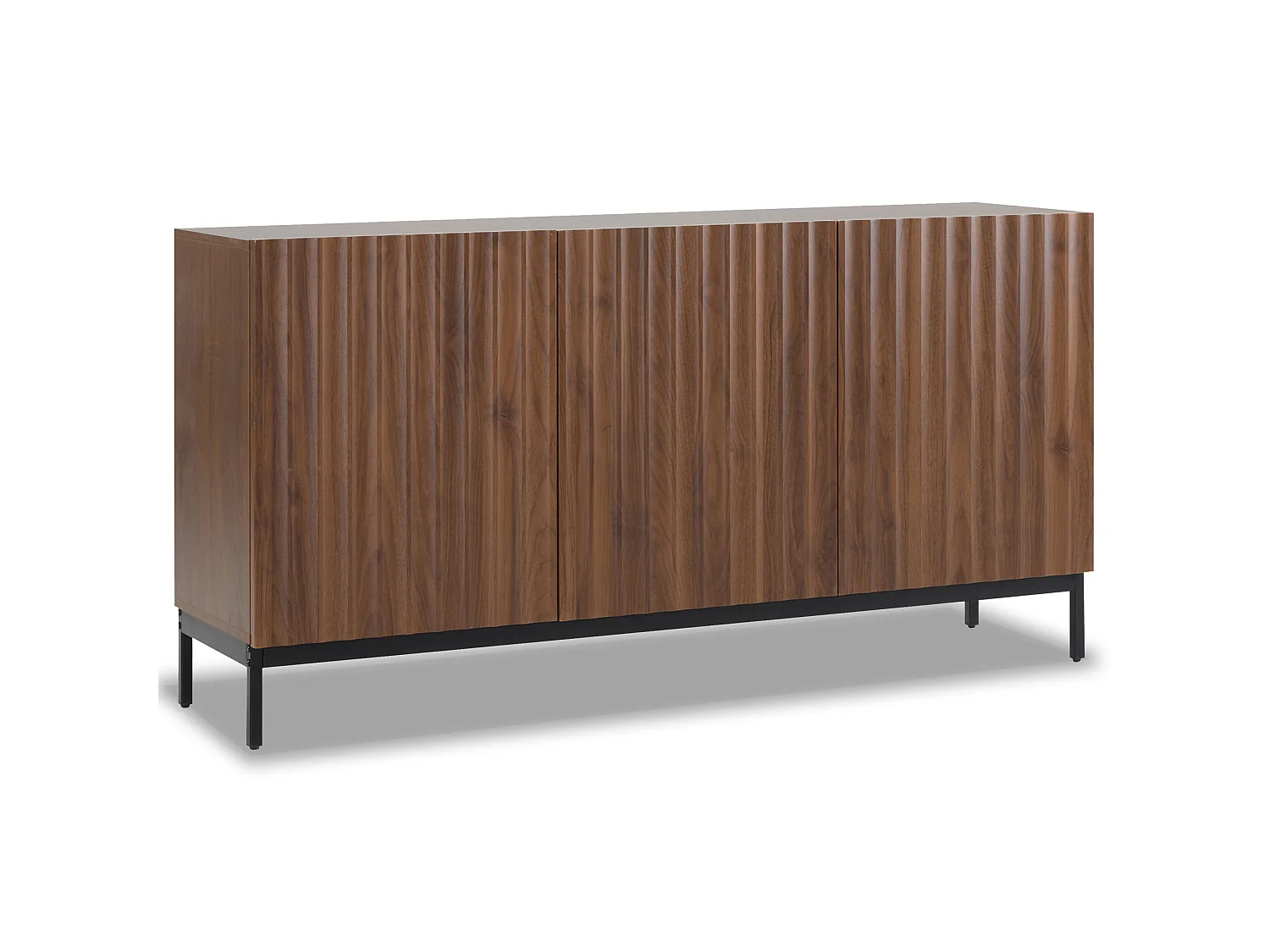 Modern sideboard 150x40x80cm - with 3 doors - Brown
