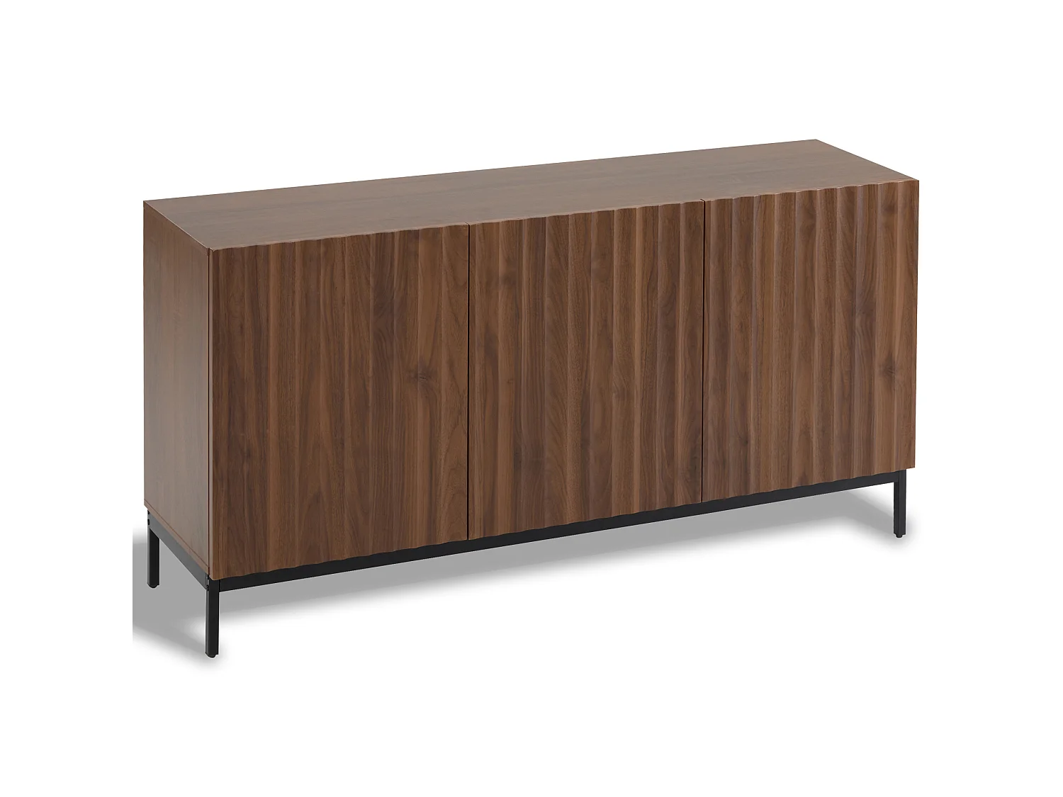Modern sideboard 150x40x80cm - with 3 doors - Brown