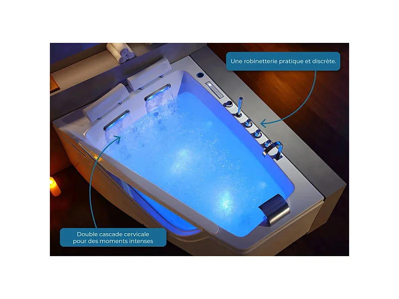 Baignoire balnéo D-Neptune 47 jets Whirlpool
