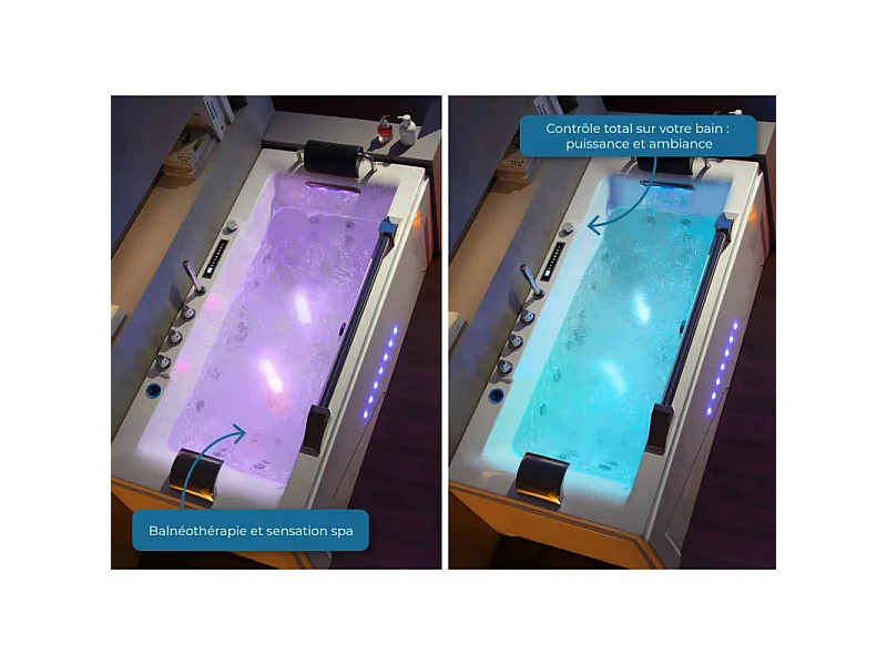Baignoire balnéo G-Cleveland 46 jets Whirlpool