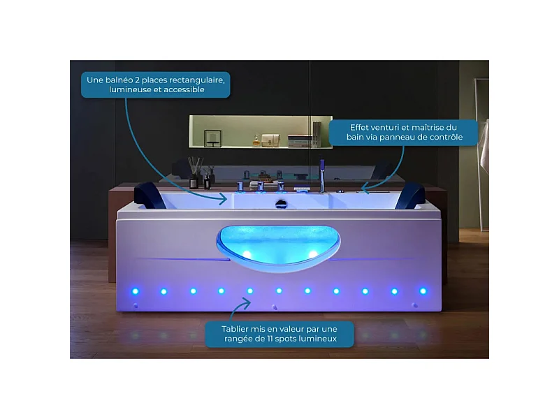 Baignoire balnéo Twister 32 jets Whirlpool