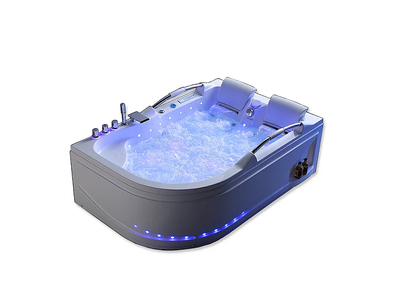 Baignoire Balnéo asymétrique VULCANO-G 56 jets Whirlpool