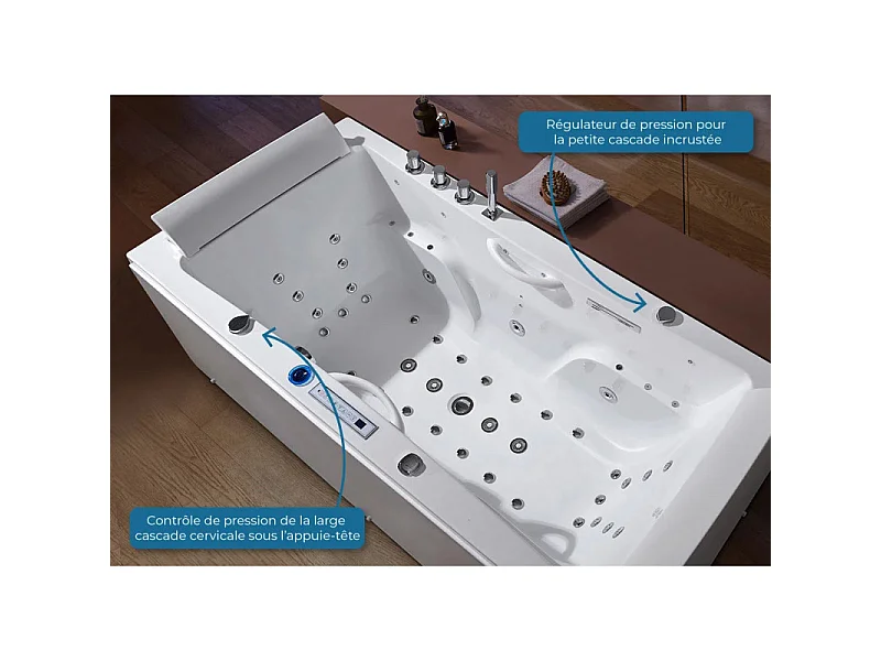 Baignoire balnéo Santa-fe 53 jets