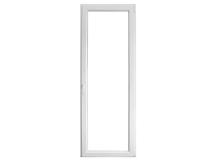 Finestra in PVC 5 camere bianca 90x210 cm maniglia a sinistra