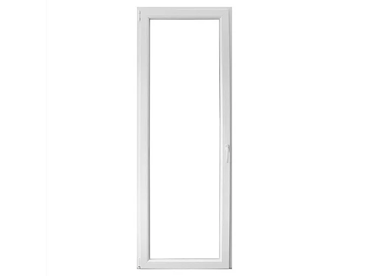 Finestra in PVC bianca 5 camere 90x210 cm con maniglia a destra