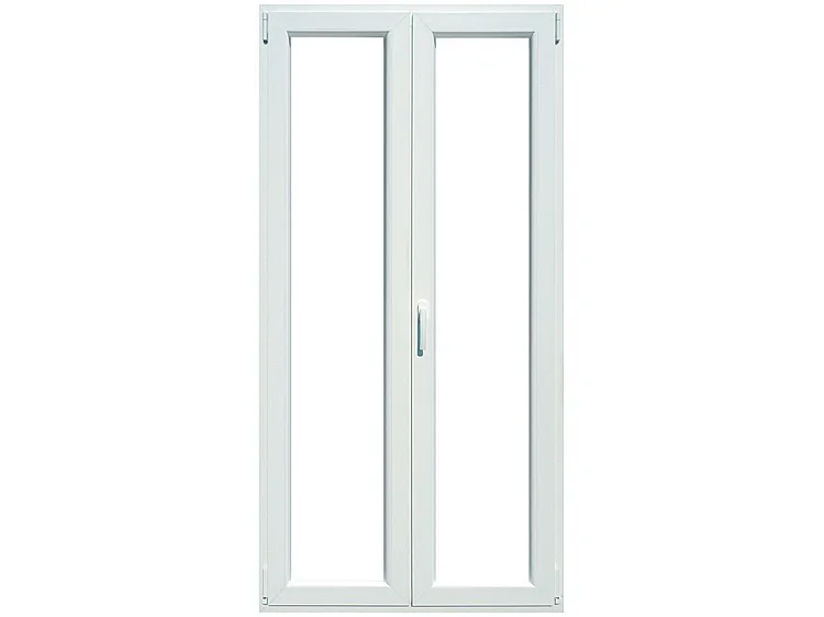 Finestra in PVC 5 camere bianca 120x210 cm