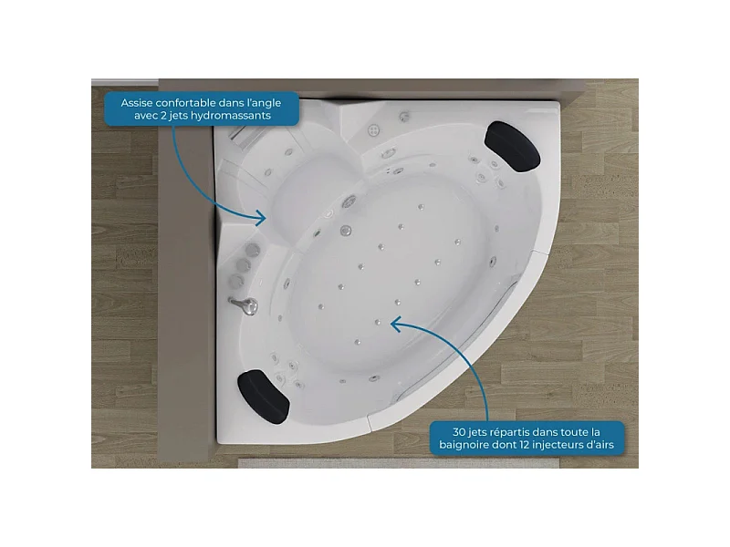 Baignoire balnéo Maeva S 30 jets Whirlpool