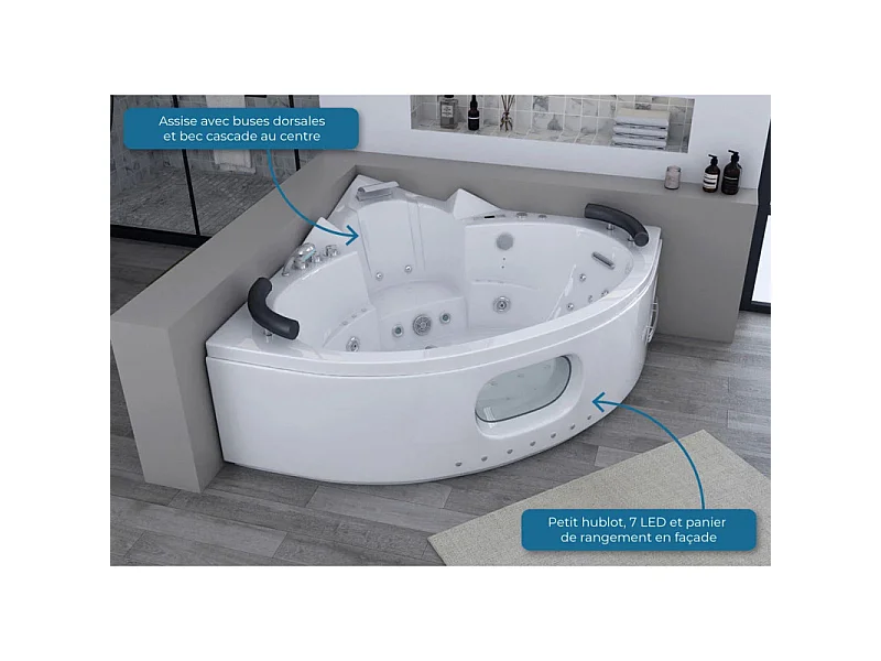Baignoire balnéo Corleone 48 jets Whirlpool