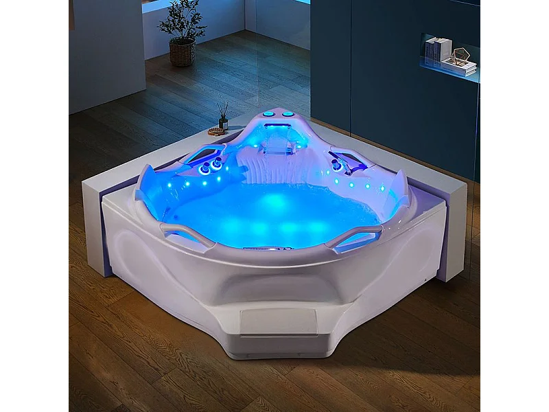 Baignoire balnéo angle Love story 42 jets