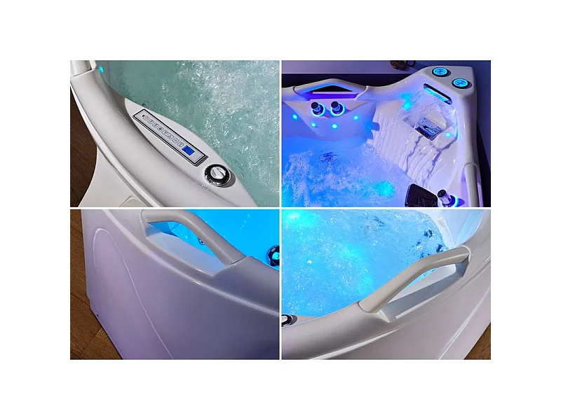 Baignoire balnéo angle Love story 42 jets
