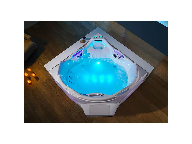 Baignoire balnéo angle Love story 42 jets