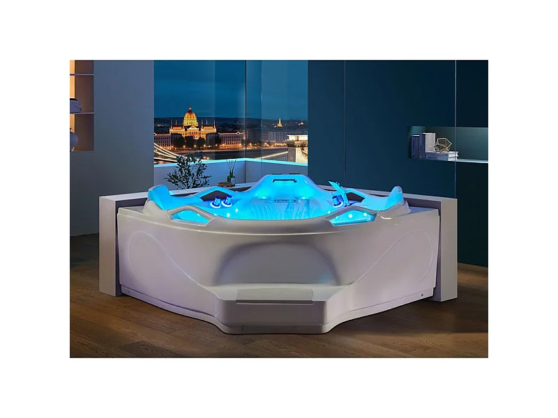 Baignoire balnéo angle Love story 42 jets